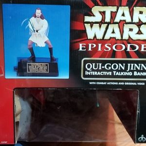 Qui-Gon Jinn Star Wars E1 talking bank
